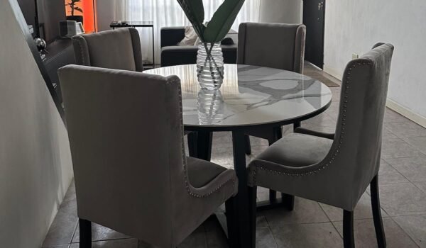 Mesa redonda estilo marmol en 110 cm - Image 6