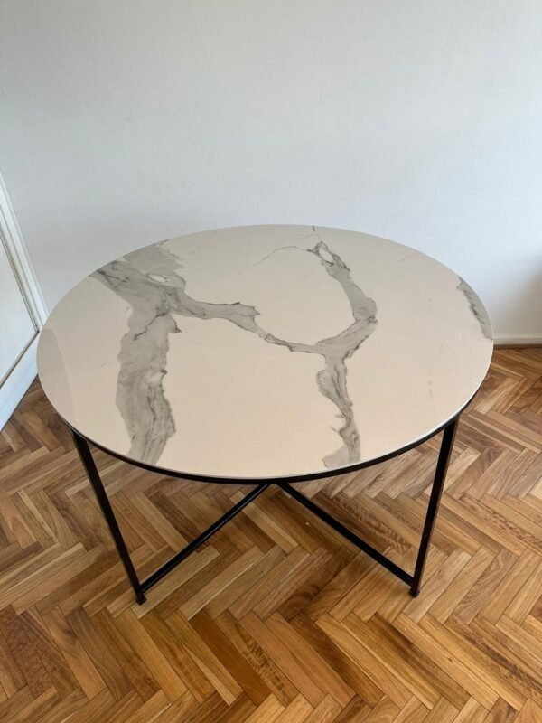 Mesa redonda estilo marmol en 100 cm - Image 10
