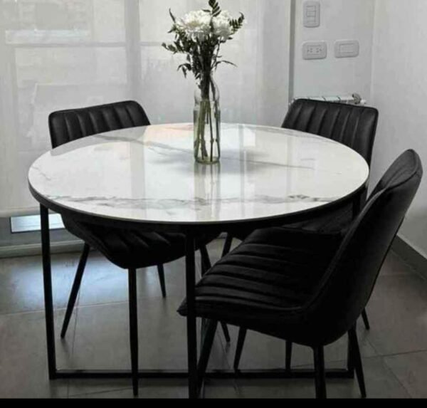 OPORTUNIDAD! Mesa redonda simil marmol