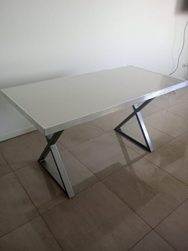 Mesa rectangular estilo marmol de 80x140 cm - Image 2