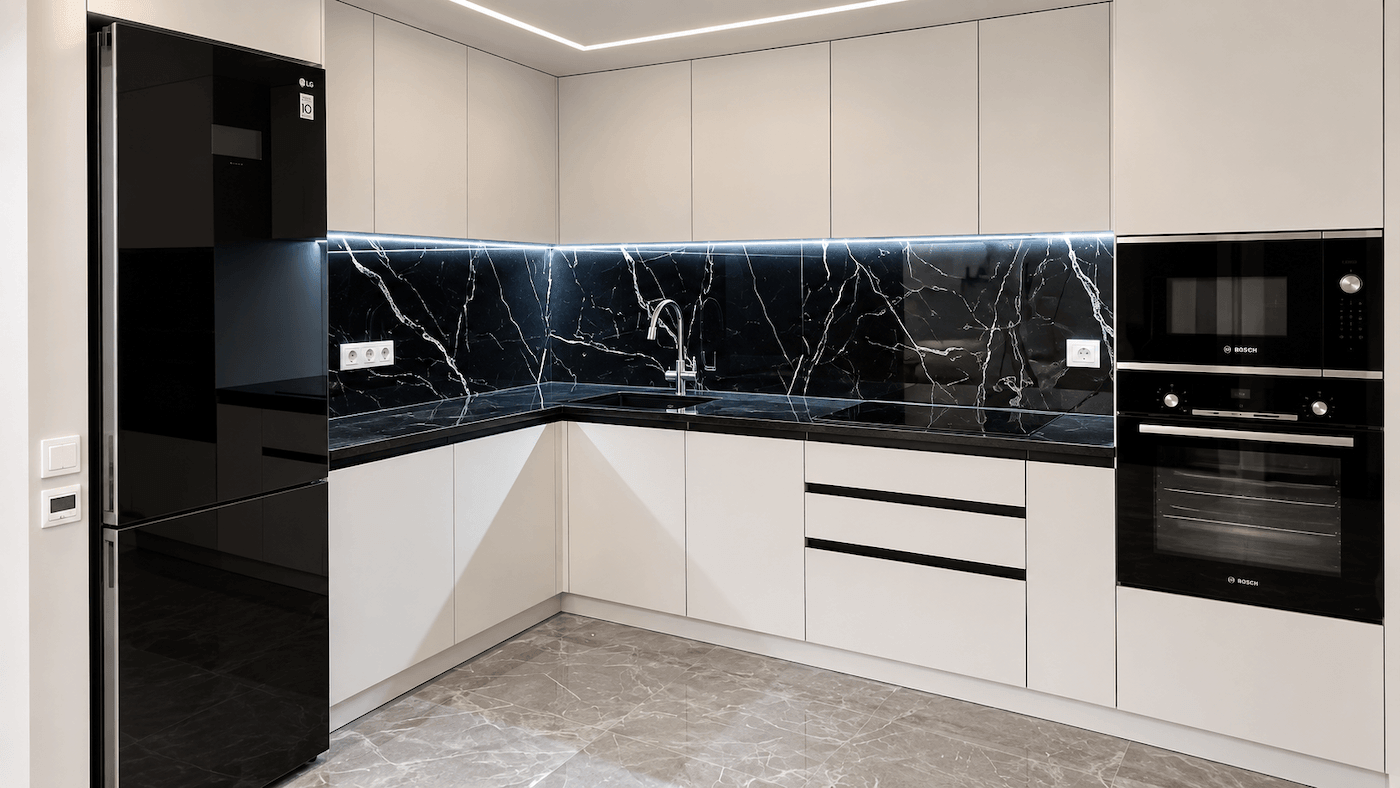 American Quartz Oli Home Negro Marquina
