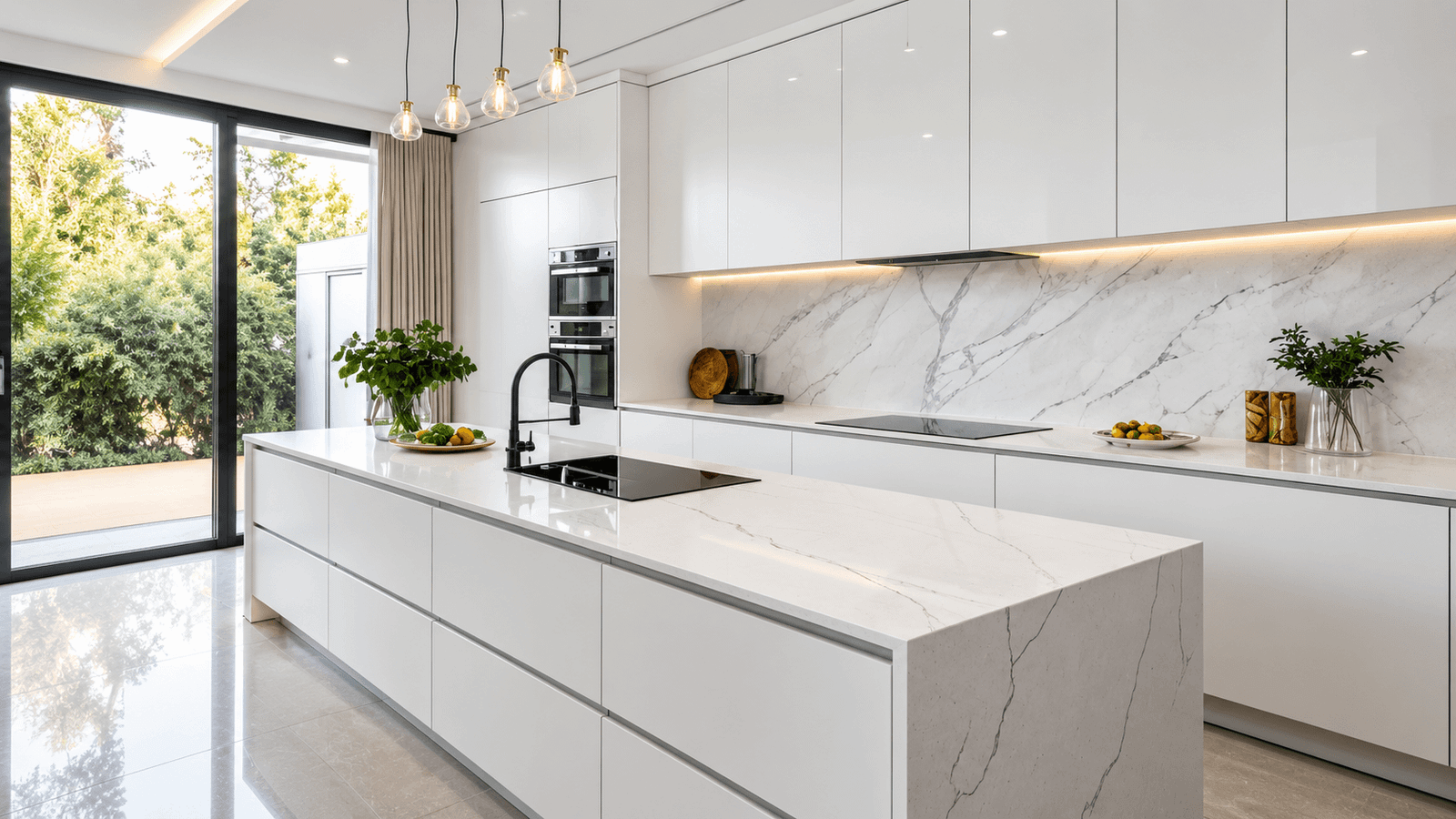 American Quartz Oli Home Calacatta White